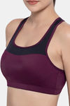 Amante High Impact Padded Moisture Wicking Sports Bra - Pickled Beet — thumbnail 4